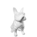Urban Trends Collection Urban Trends Collection 45028 Ceramic Sitting French Bulldog Figurine with Pricked Ears; Matte White 45028